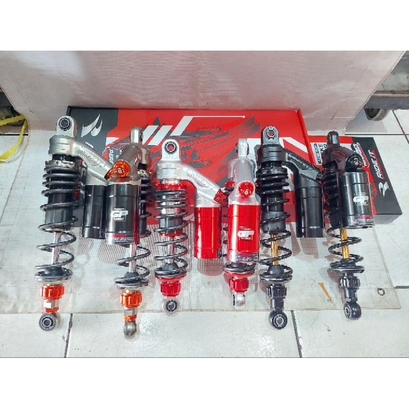 SHOKBEKER SHOK RIDE IT GP 299 Pro Series  UK 320, 340 , 280 , 360 mm WARNA Black MERAH TITANIUM