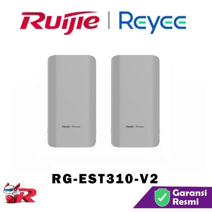 Ruijie RG-EST310 Access Point Lift Wireless WiFi Bridge 5Ghz Outdoor 1KM 1 Pair Sepasang isi 2 M