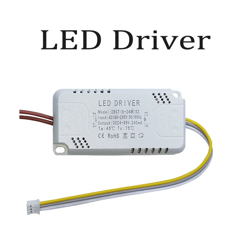 LED Driver 3 Warna 8-27W 20-40W 30-50W Trafo Lampu Plafon Panel Downlight AC 165-265V Berkualitas