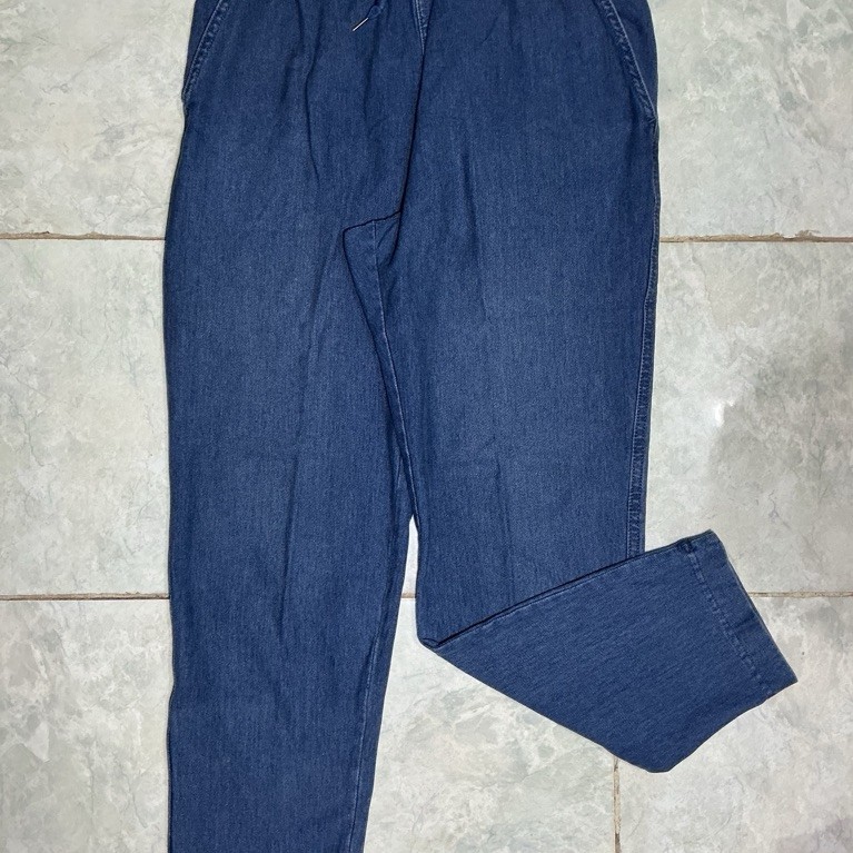uniqlo celana denim jersey