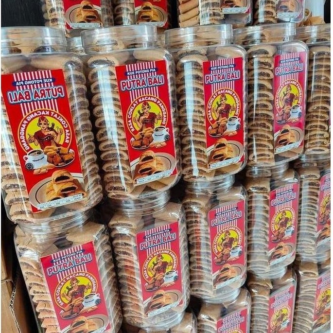 Pia Putra Bali Kemasan Toples - Pia Jadul - Snack Jadul - Roti/Kue Potong Pia/Putra Bali