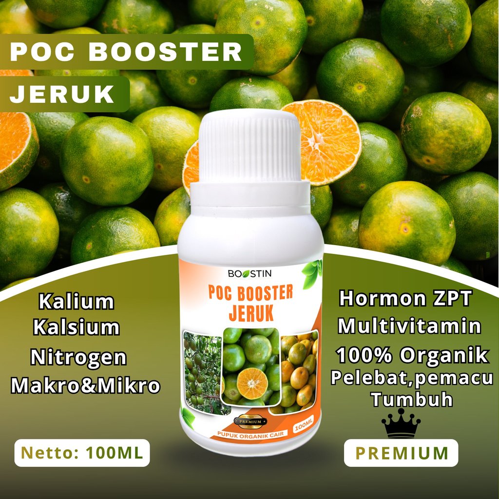 Happypaws21 Poc Booster Jeruk Pupuk Pelebat, Perangsang Akar, Pemacu Pertumbuhan Poc Booster 100%