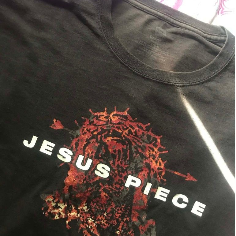 t shirt band Jesus piece