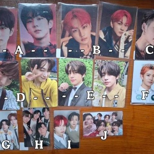 Ready PHOTOCARD PC OFFICIAL OFC MEMBERSHIP MPC & GROUP GRUP PC JUNGWON SUNOO JAKE NIKI