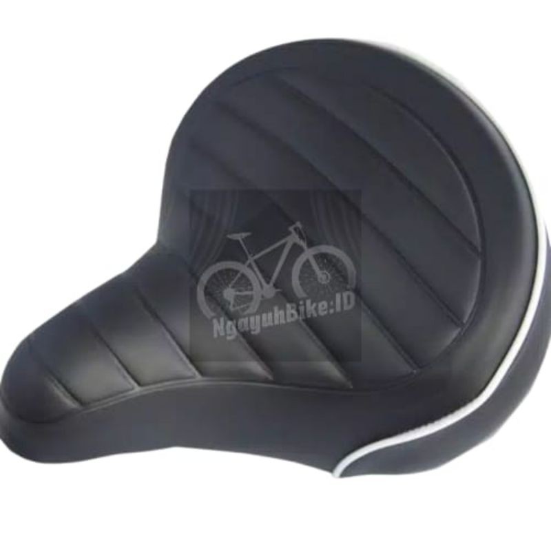 Sadel Jok Sepeda PER Pegas Super Lebar Empuk GENIO Mini Lipat MTB Fixie Gunung | High Quality