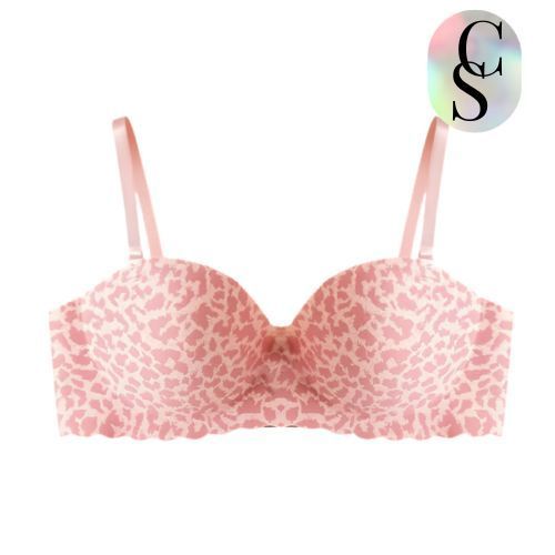 CANDYSSHOP BR1931 Bra Push Up Bra Nyaman Wanita Tanpa Kawat Motif Macan Lucu