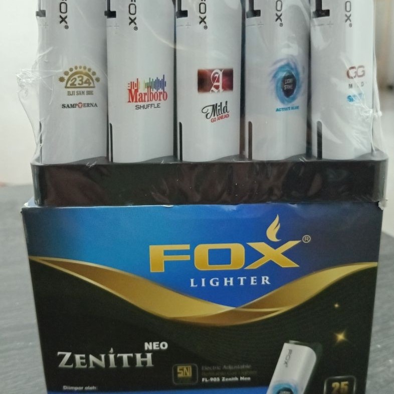 FOX NEO Korek Api Gas Bara Berkulitas SNI Isi 25 Pcs