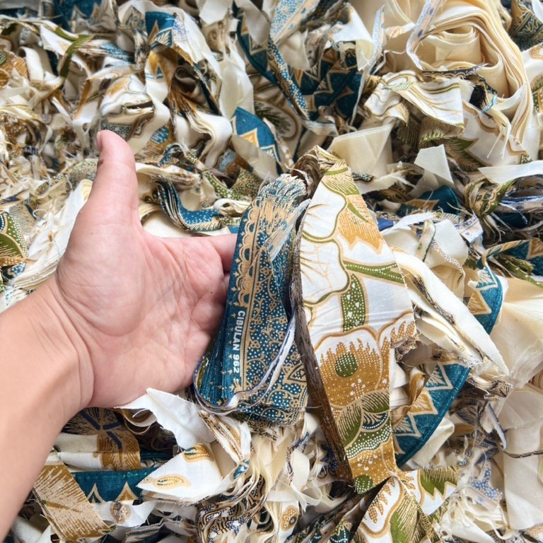 ABENNA KAIN SISA POTONGAN PERCA POLOS BATIK BROKAT KILOAN