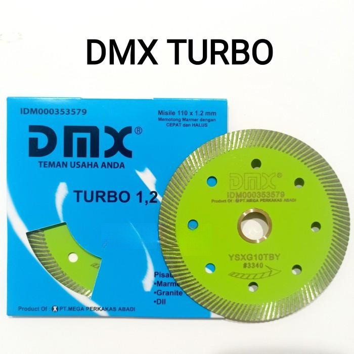 LEMUSHOP dmx misile / dmx batik / dmx turbo Mata Pisau potong Marmer Granite Diamond Wheel DMX 4" Or