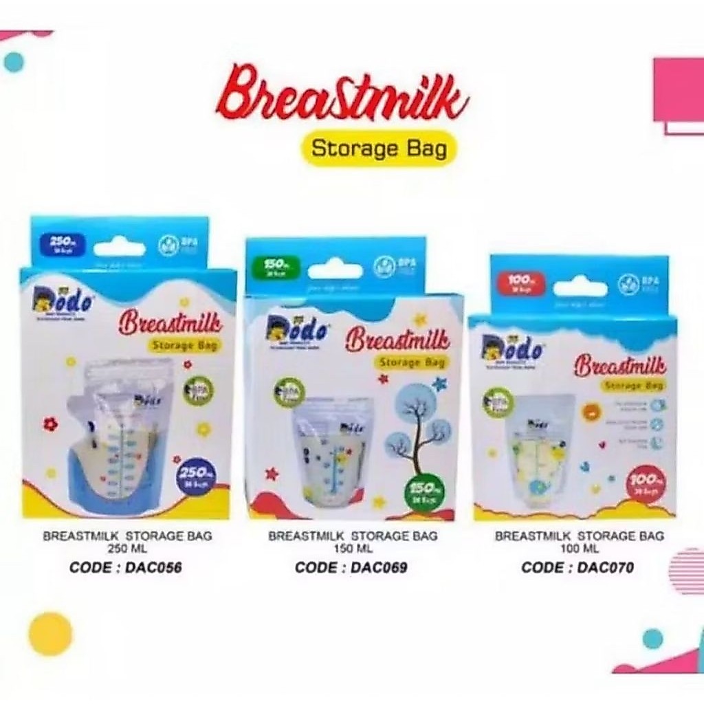 Dodo Breast Milk Storage 100ml | 150ml | 250ml | Dodo Kantong Asi | Penampung Asi