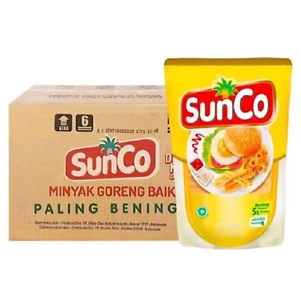 SUNCO 1 Dus Minyak Goreng 2 Liter Isi 6