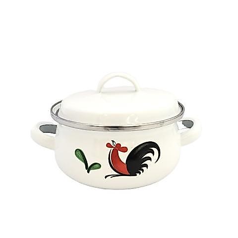 MANGKOK JADUL / PANCI MINI AYAM JAGO 14CM ENAMEL / SAUCE POT KIG 550441