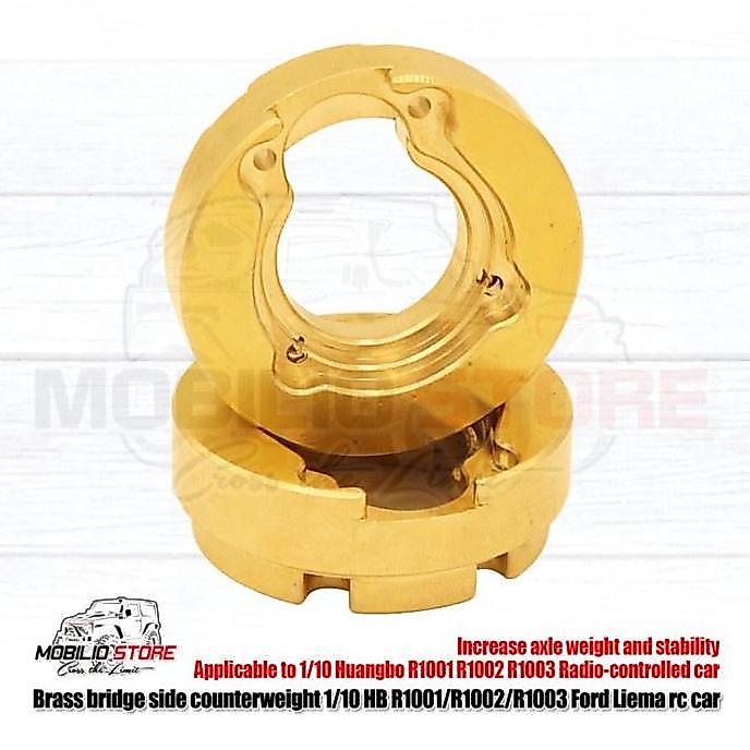 Heavy Brass Bridge Side Counterweight for 1/10 RC Crawler Huangbo HBR