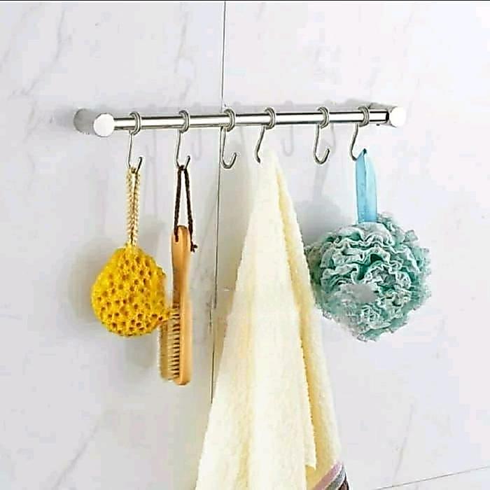 Kapstok Serbaguna / Gantungan Dapur / Kapstok Kamar Mandi