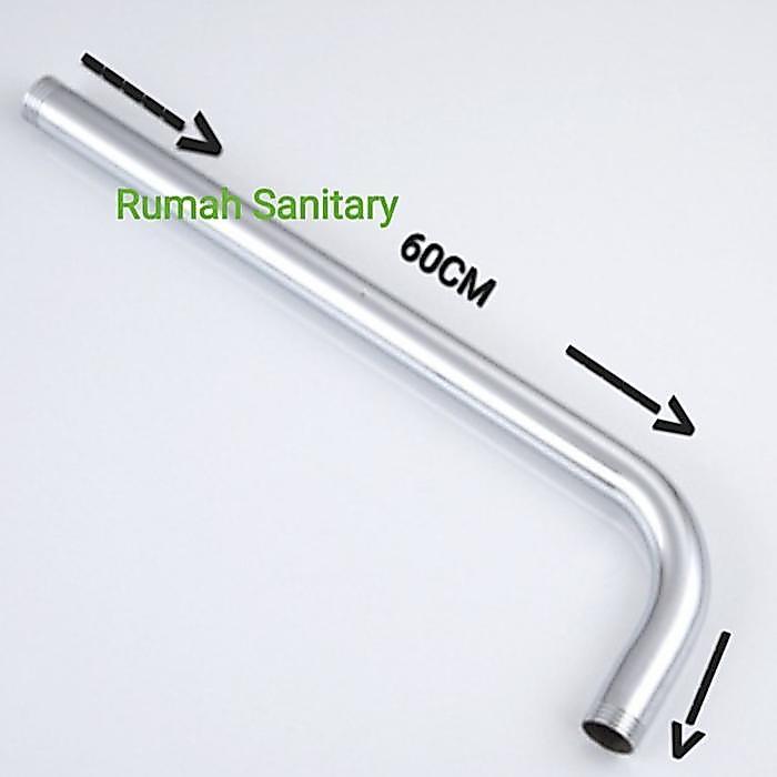 Pipa Tiang Wall Shower 60 Cm Tiang Shower Head Stainless Terlaris