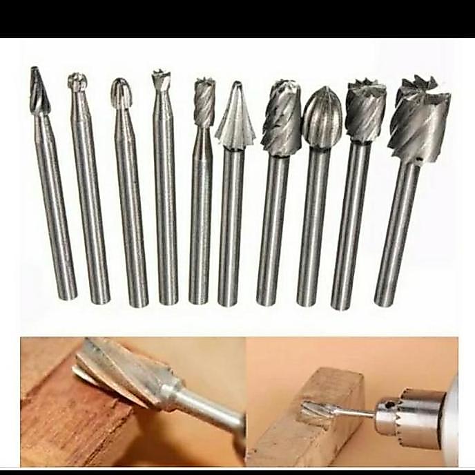 mata bor kikir ukir mini grinder, rotary dremel set 10pcs mini grinder