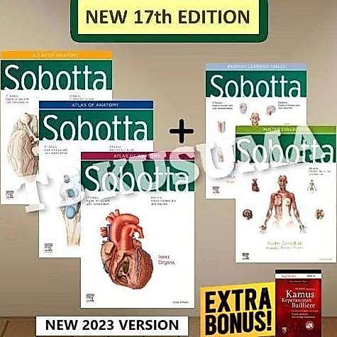 SOBOTTA ENGLISH ATLAS OF ANATOMY 17ED / SOBOTTA INGGRIS 17TH EDITION - ORIGINAL