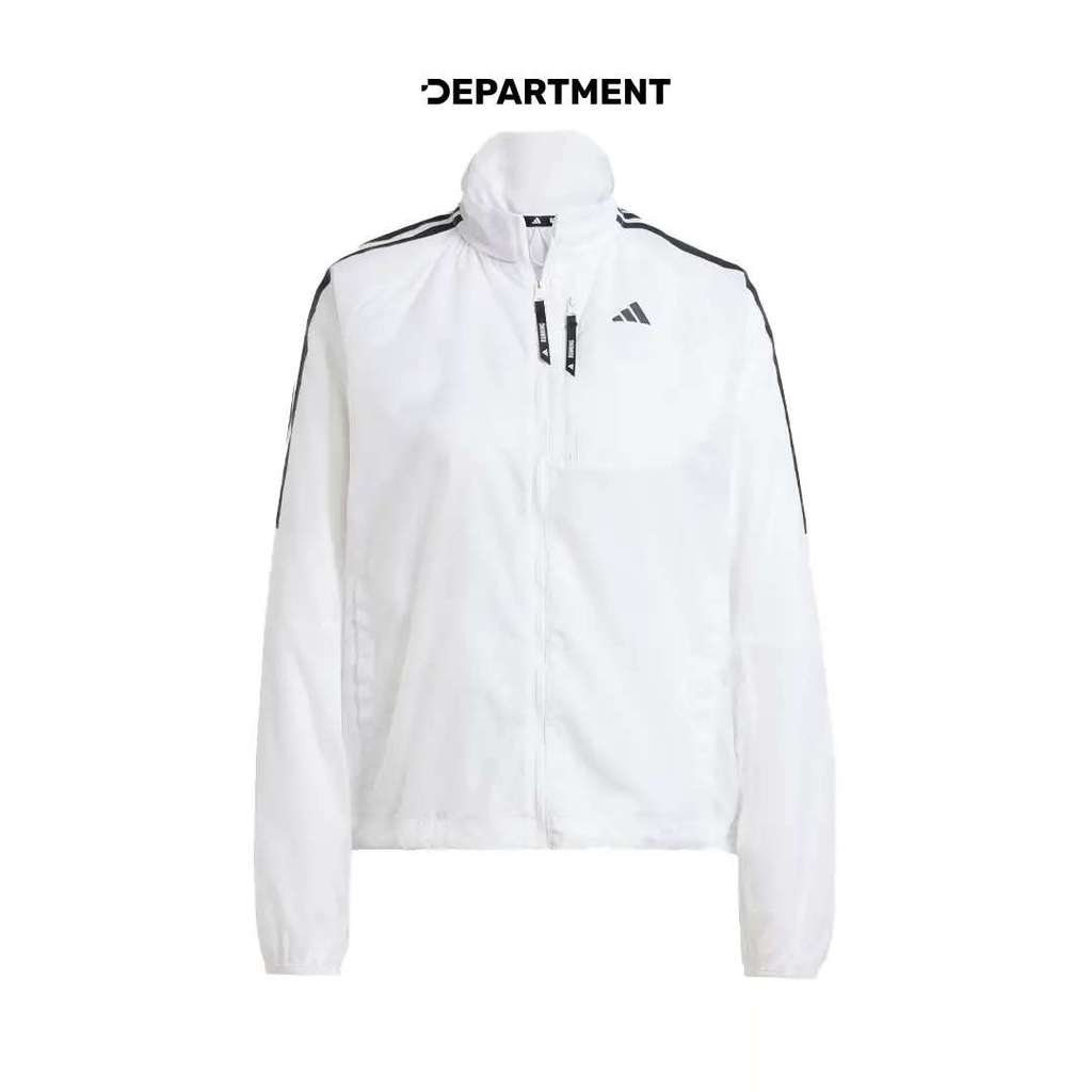 ADIDAS Jaket Lari Wanita OWN THE RUN 3-STRIPES JD7755 ORI