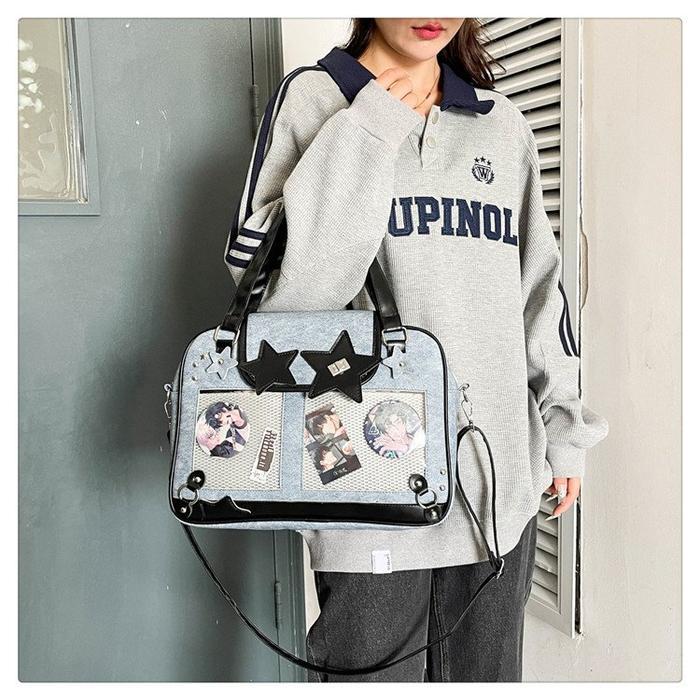 New Ita Bag Japanese Tas Kulit Lucu Pvc Transparan Kpop Gaya Model  Shoulder Casual Pain Bag Tas Sel