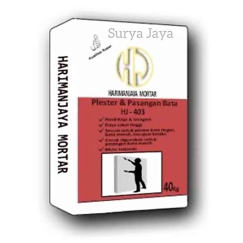 SEMEN MORTAR PLASTER | PLESTER BATA RINGAN HJ MORTAR-403 PER BUNGKUS
