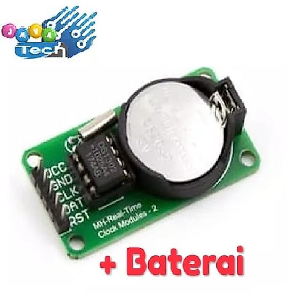 Modul RTC DS1302 + Baterai / Real Time Clock Module RTC DS 1302