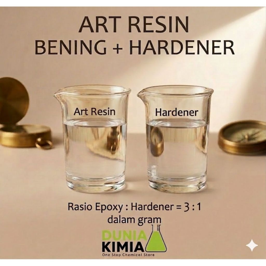 PROMOResin Bening Lycal Keras 1011 - Art Resin - Resin Super Bening - Resin Crystal Clear - 1.2KGTER