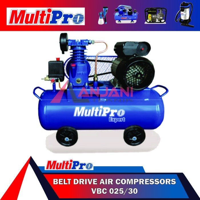 PROMO SALE MULTIPRO VBC 025/30 MESIN KOMPRESOR ANGIN 1/4HP BELT COMPRESSOR VBC025