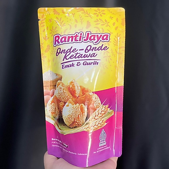 Onde Onde Ketawa Ranti Jaya 150gr Camilan Enak Halal Isi Banyak Khas Mojokerto