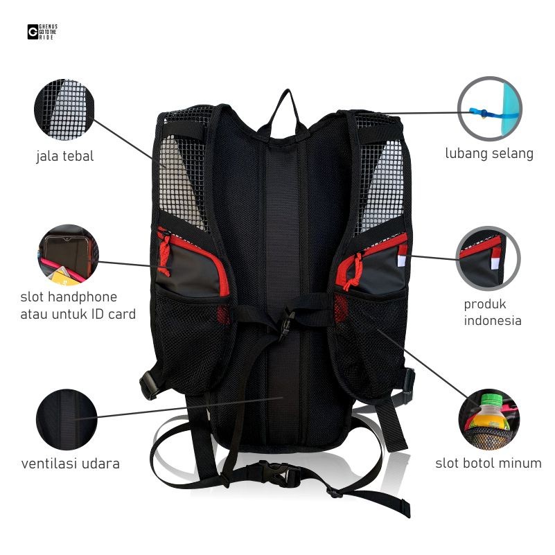 TergacorTas Trail Adventure Trabas Motocross Sepeda Codura Anti AirTerbaik