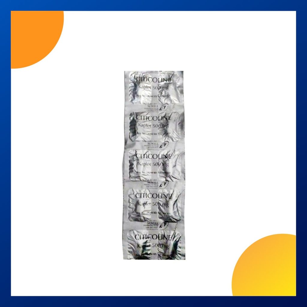 Citicoline Novell 500 Mg Strip 10 Kaplet