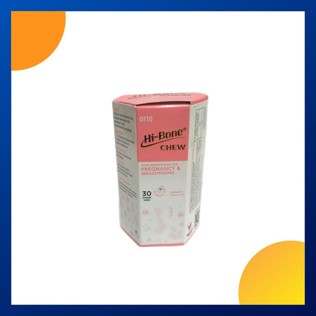 Hi-Bone Active Rasa Strawberry Botol 30 Tablet