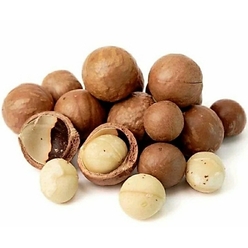 roasted macademia dan pistachio USA ASLI berat 500gr