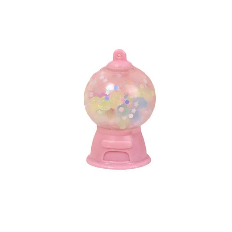 2024 Kawaii Decoration Gacha Machine Colored Beads Pinch Wet Squish Toy Gift Vent for Kids Pull Up T