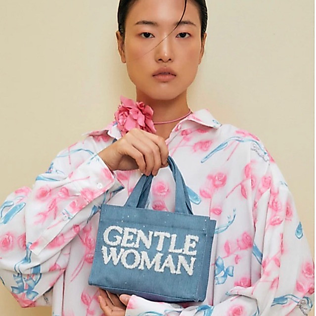 Daily Bag Gentlewoman Sometimes Tote Bag / Gentle Woman Jeans Bag Denim Bag / Tote Bag Bulu Wanita /