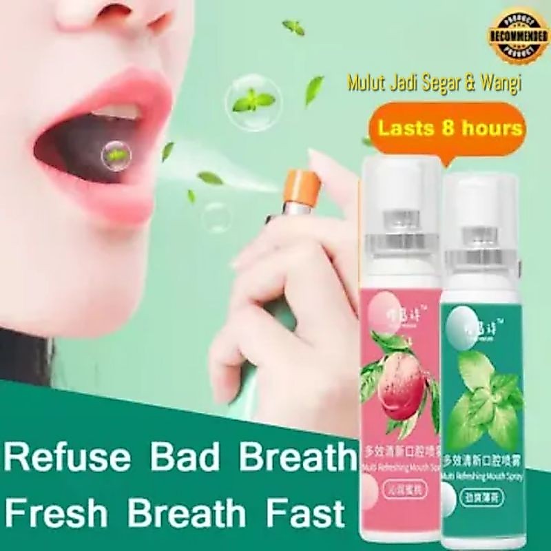 Spray Parfum Mulut 20ml / Spray Pewangi Mulut Tahan Lama Penghilang Bau Mulut Permanen