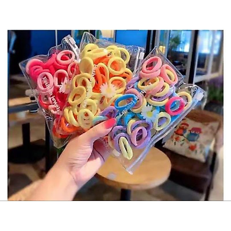 ikat rambut anak.ikat rambut wanita korea/ikat rambut donatbisi 50pcs