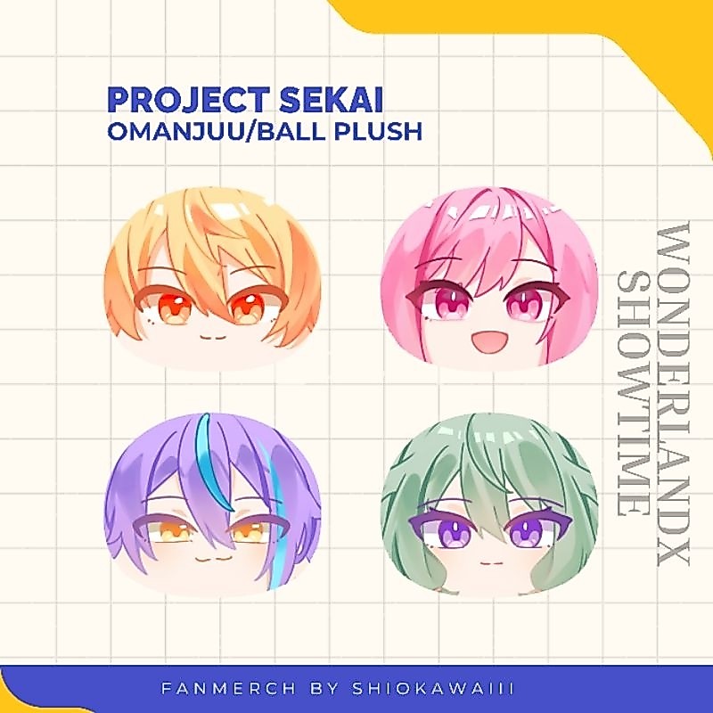 Project Sekai Wonderland x Showtime Medium Omanjuu / Ball plush