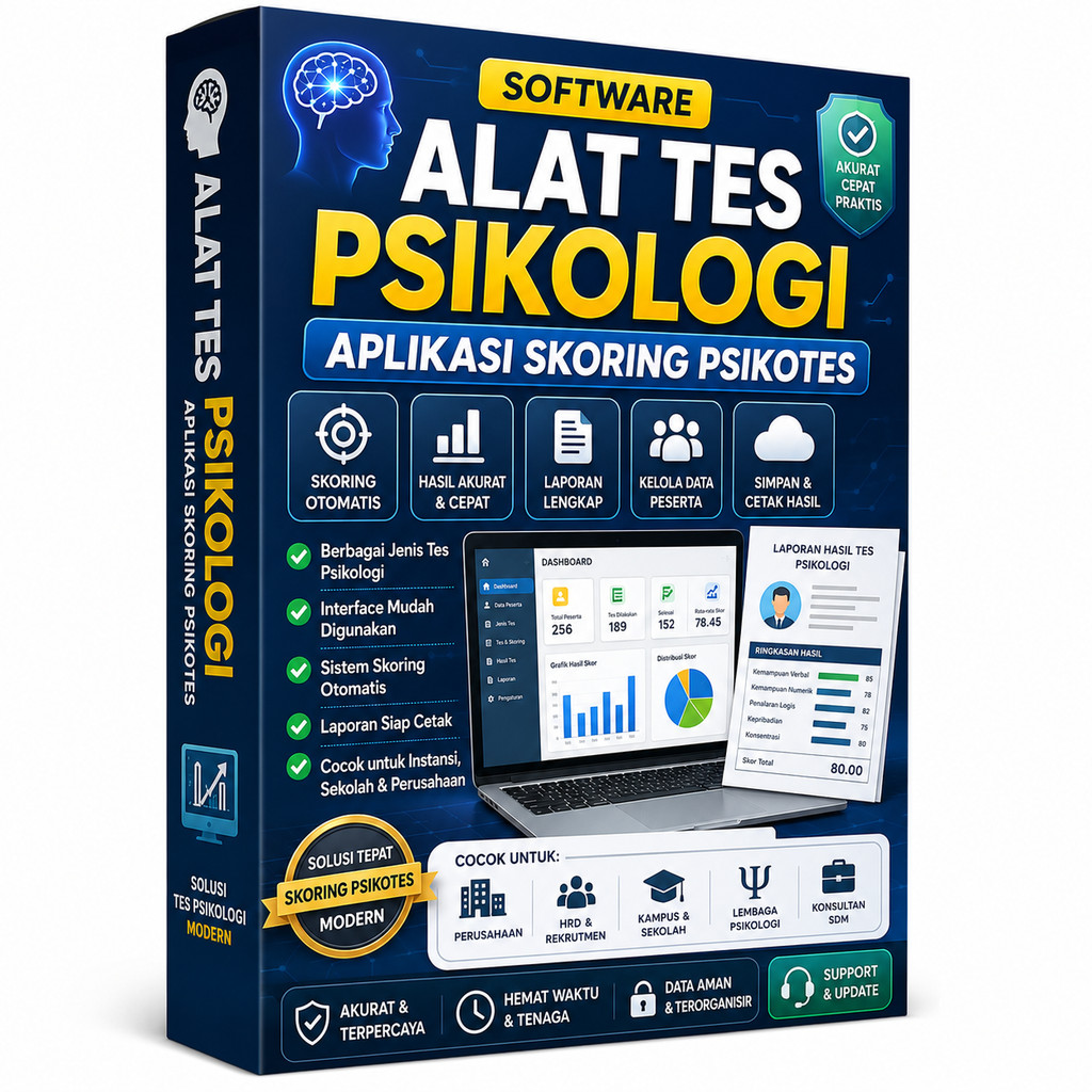 Software Alat Tes Psikologi / Aplikasi Skoring Psikotes