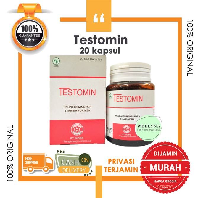 Testomin - Suplemen herbal membantu memelihara stamina pria