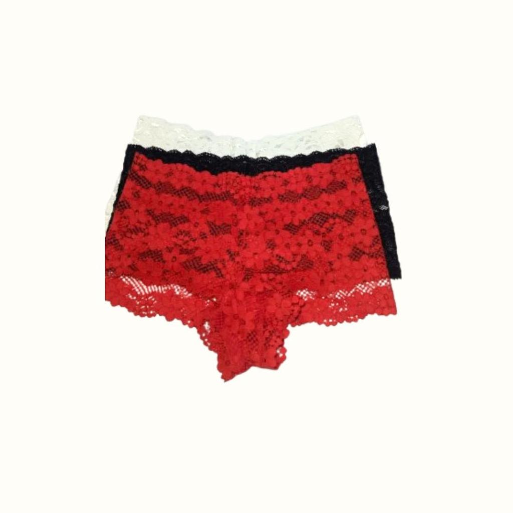 Celana Dalam full renda boyshort celana dalam renda tipis