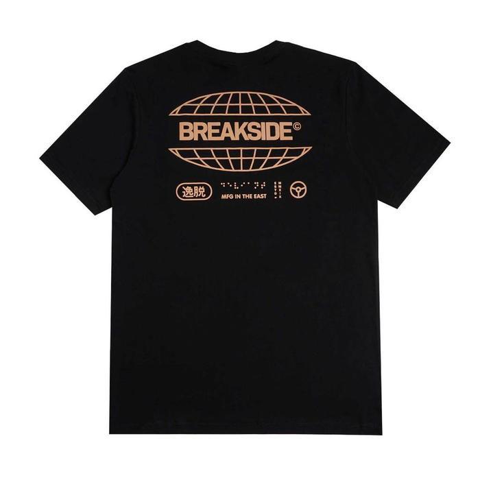 Breakside T-shirt Globe Black Kaos Baju Hitam Pria - L