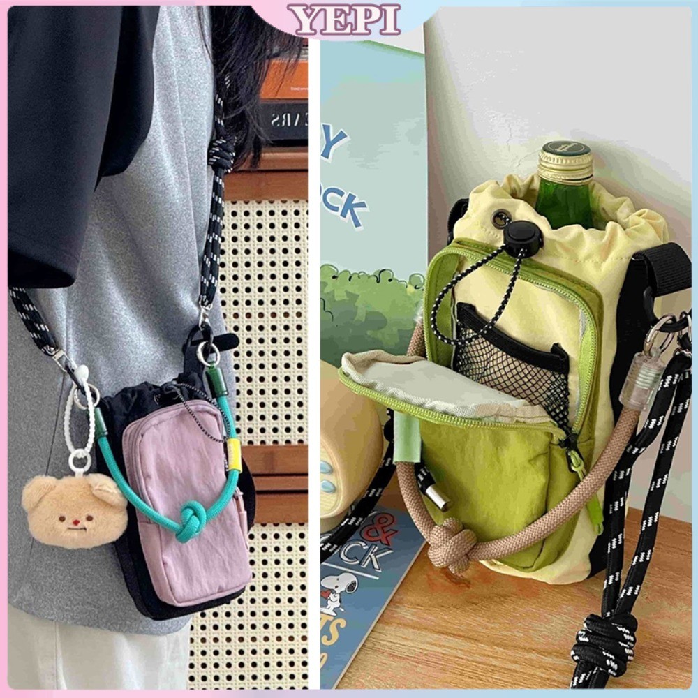 Tas botol air kapasitas 800ml / tas selempang serbaguna gaya Korea / cocok untuk pria dan wanita unt