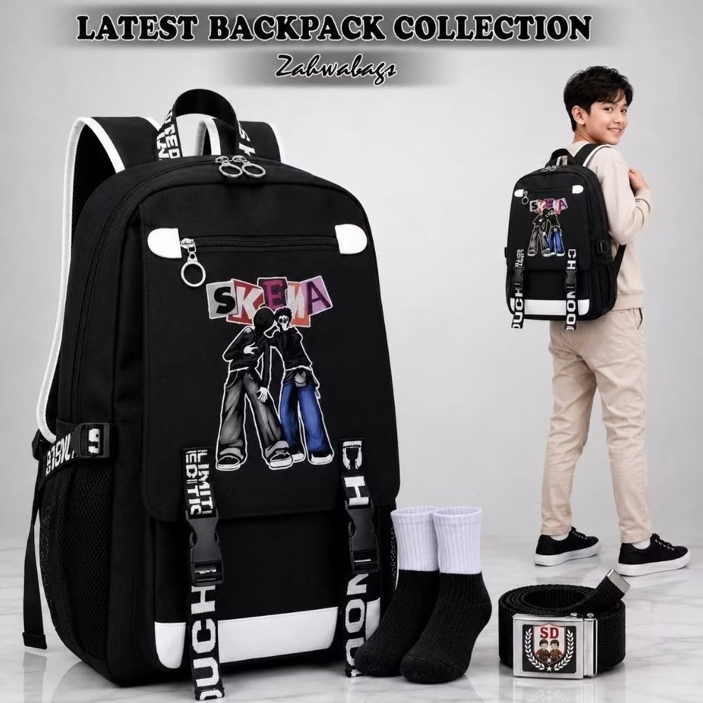 WB _ Tas Anak Tas Sekolah laki-laki - tas kalcer skena -backpack skena - Tas Ransel Anak SD 1-4