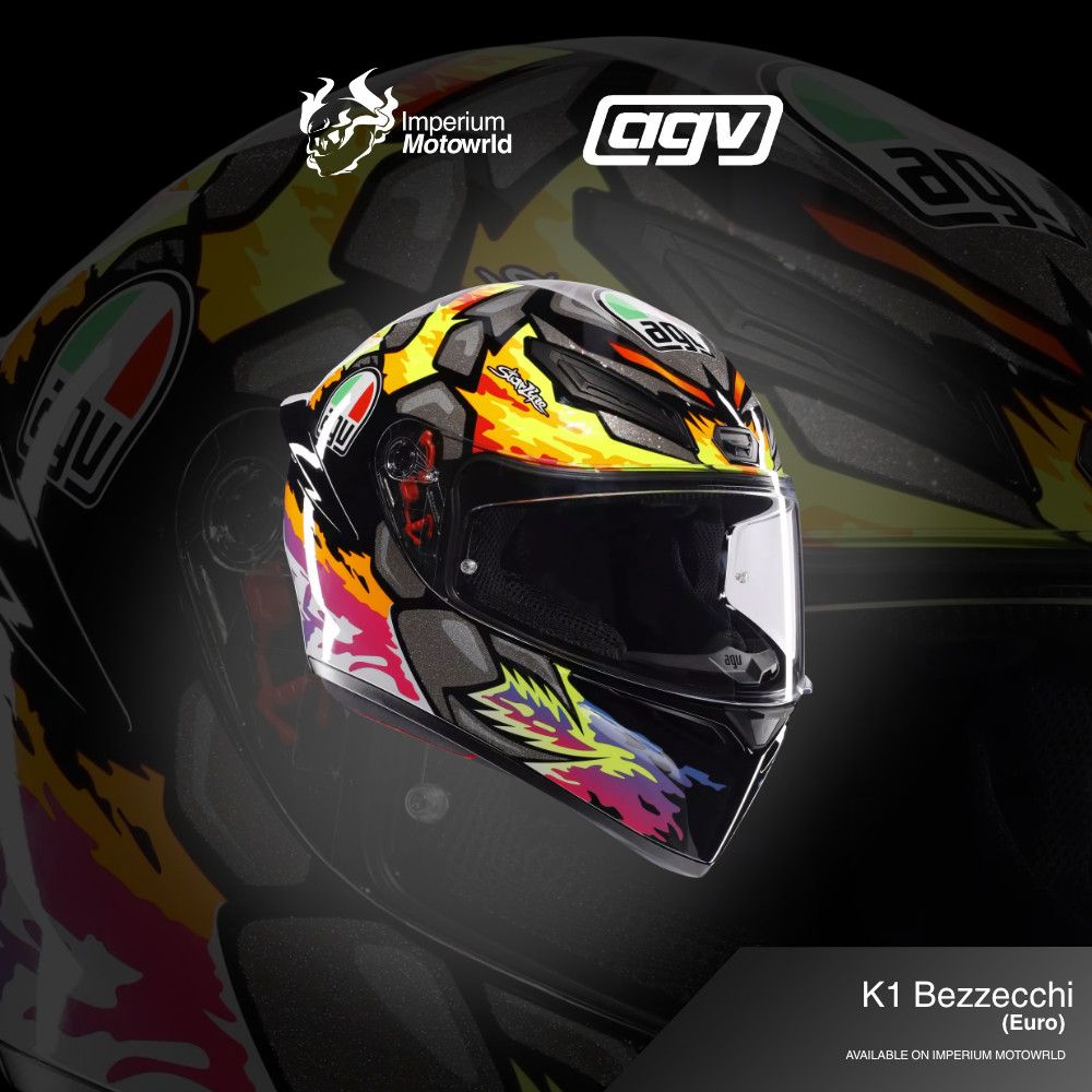 Helm AGV K1-S Bezzechi | Helmet Full Face Original | Imperium Motoworld