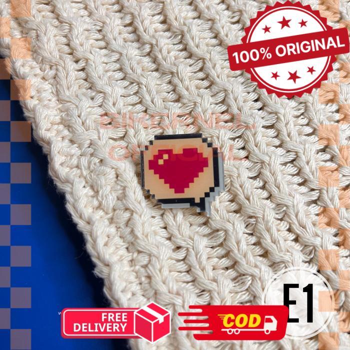 Mores Pin Akrilik Lucu Aksesoris Seri E (Doodle) untuk Tas Cute Pin Brooch Pin Bros Acrylic Korean S