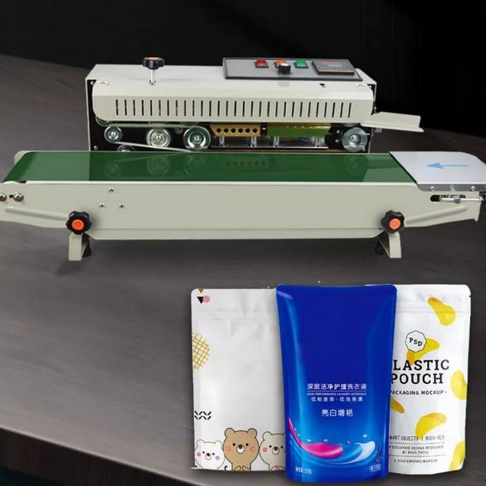 Mesin Continuous Sealer FR-900 Mesin Pres & Penyegel Plastik Kemasan Otomatis Horizontal Sealer