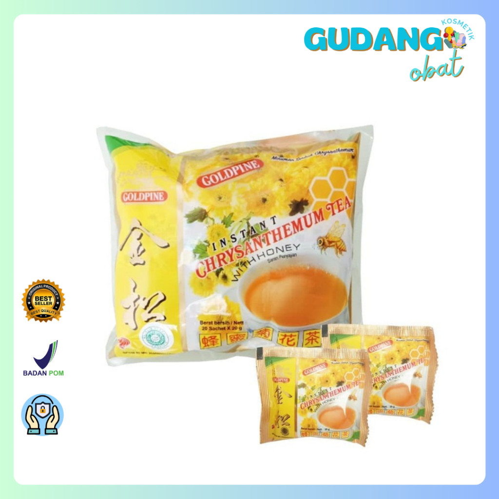 Produk Terbaru Goldpine Chi Hwa Cing Instan With Madu 20'S - Pereda Panas dalam, Obat sakit tenggoro