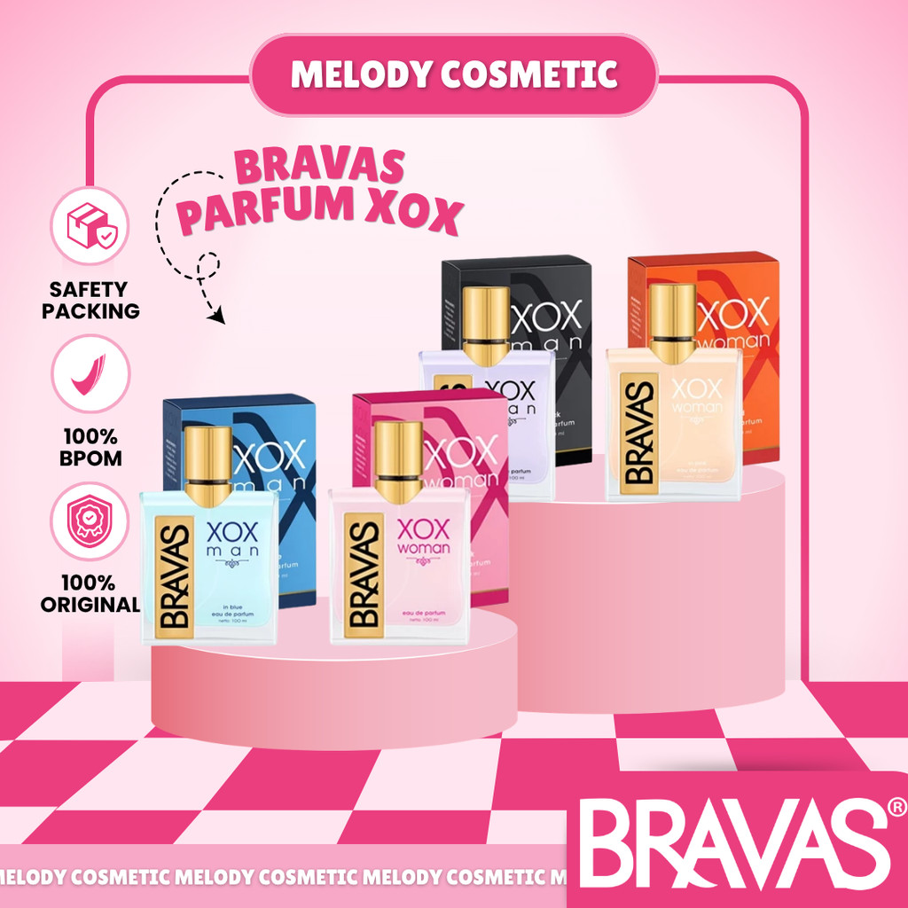 BRAVAS Parfum Pria/Wanita/XOX Man & Woman / BRAVAS XOX Eau De Parfum
