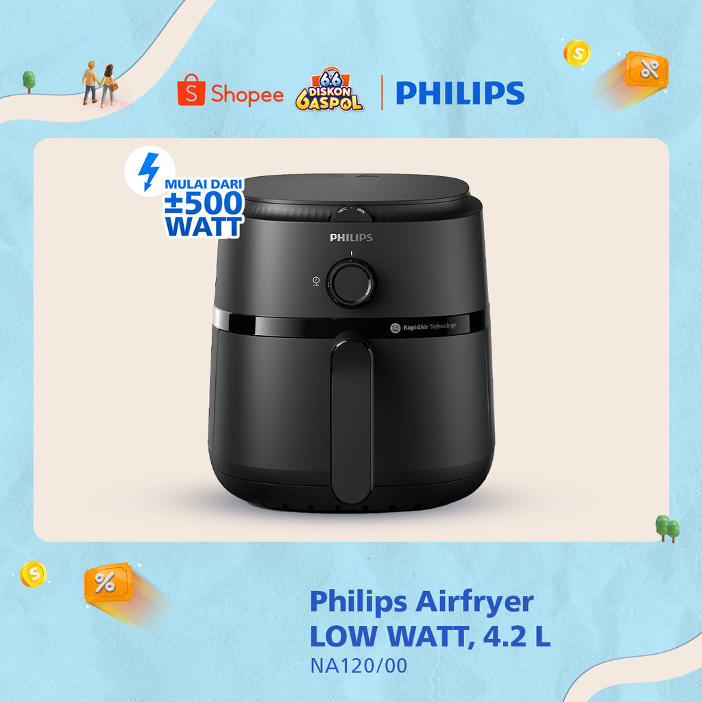 Philips Airfryer NA 120/00 4.2 L Air Fryer Low Watt Philips Terbaik