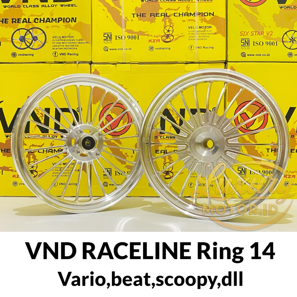 VELG VND RACELINE RING 14 vario 125/150 beat fi scoopy genio spacy mio sporty j smile mio m3 gear xe